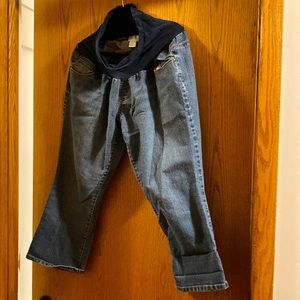 Maternity jean capri